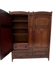 Arts & Crafts Armoire or Wardrobe by Jac. van den Bosch for 't Binnenhuis, 1910